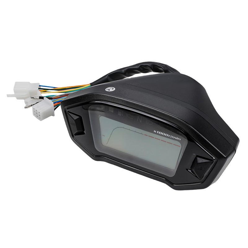 YSMOTO Universal Motorcycle Speedometer Tachometer Digital Odometer Fit for All Motorcycles with DC 12V,Adjustable for 7 Colors - Image 2
